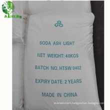 stable quality China manufacturer food grade soda ash light 99% price for sales